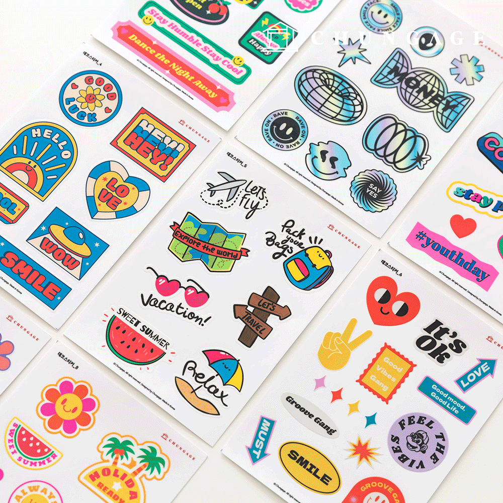 ¹æ¼ö ½ºÆ¼Ä¿ ¿¥º¸ UV DTF ij¸®¾î ³ëÆ®ºÏ µ¥ÄÚ ²Ù¹Ì±â µ¥ÄÚ½ºÆ¼Ä¿ A5 8Á¾