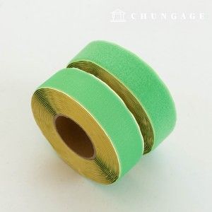 벨크로 찍찍이 10마롤 양면 세트 찍찍이테이프 접착 50mm 연두