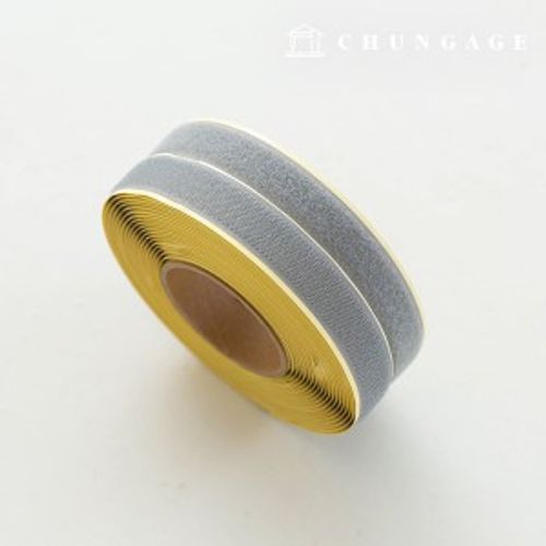 벨크로 찍찍이 10마롤 세트 양면 찍찍이테이프 접착 25mm 회색